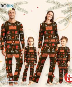 NFL Cleveland Browns Sport Pajamas Custom Your Name NFL Cleveland Browns Sport Pajamas Custom Your Name