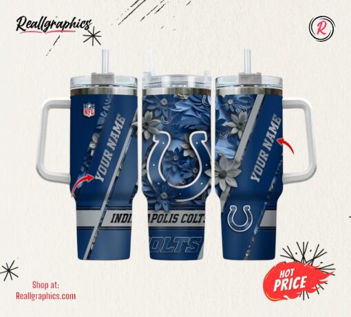 NFL Custom Name Indianapolis Colts Sport Tumbler 40oz