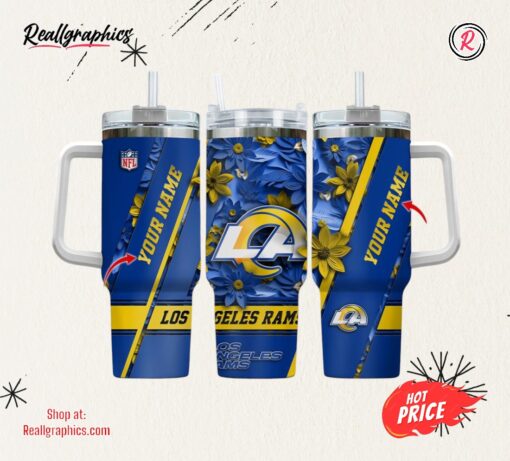 NFL Custom Name Los Angeles Rams Sport Tumbler 40oz