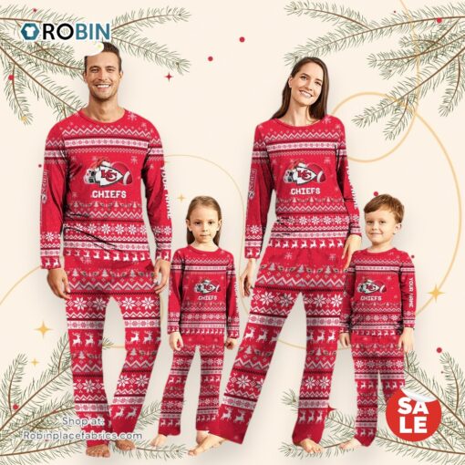 NFL Kansas City Chiefs Team Pajamas Personalized Your Name
