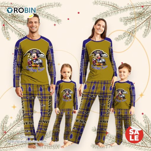 NFL Mickey Mouse Baltimore Ravens Pajamas Personalized Your Name