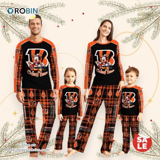NFL Mickey Mouse Cincinnati Bengals Pajamas Personalized Your Name