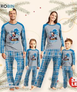 NFL Mickey Mouse Detroit Lions Pajamas Personalized Your Name