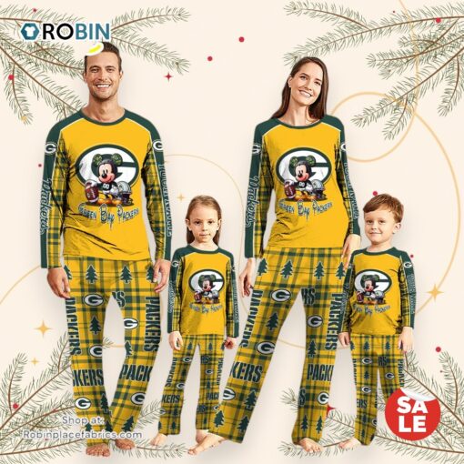 NFL Mickey Mouse Green Bay Packers Pajamas Personalized Your Name
