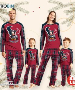 NFL Mickey Mouse Houston Texans Pajamas Personalized Your Name