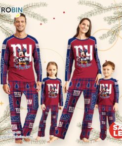 NFL Mickey Mouse New York Giants Pajamas Personalized Your Name