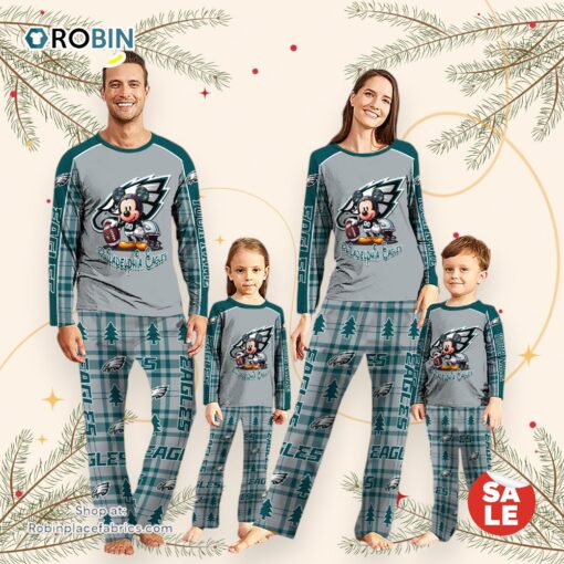 NFL Mickey Mouse Philadelphia Eagles Pajamas Personalized Your Name