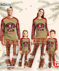 NFL Mickey Mouse San Francisco 49ers Pajamas Personalized Your Name