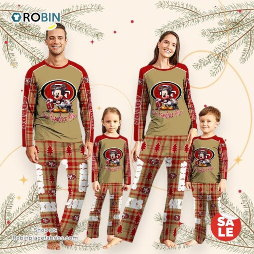 NFL Mickey Mouse San Francisco 49ers Pajamas Personalized Your Name
