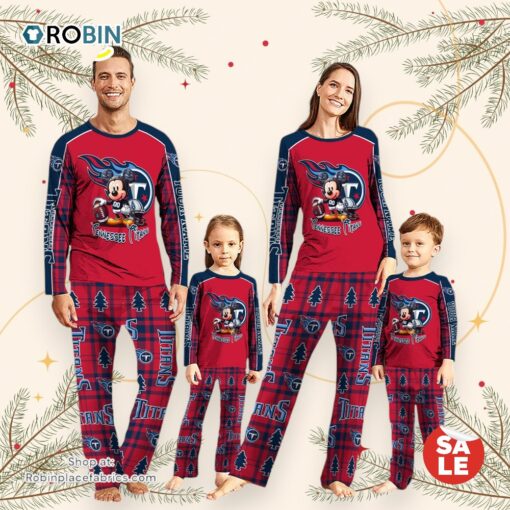 NFL Mickey Mouse Tennessee Titans Pajamas Personalized Your Name