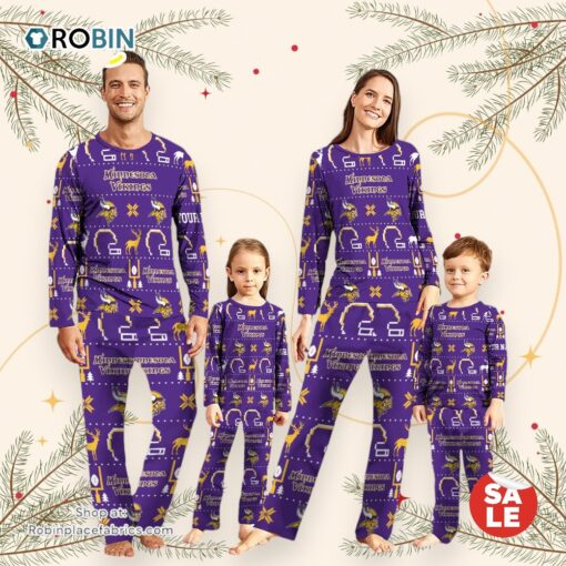 NFL Minnesota Vikings Sport Pajamas Custom Your Name