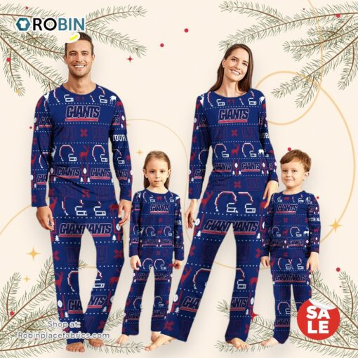 NFL New York Giants Sport Pajamas Custom Your Name