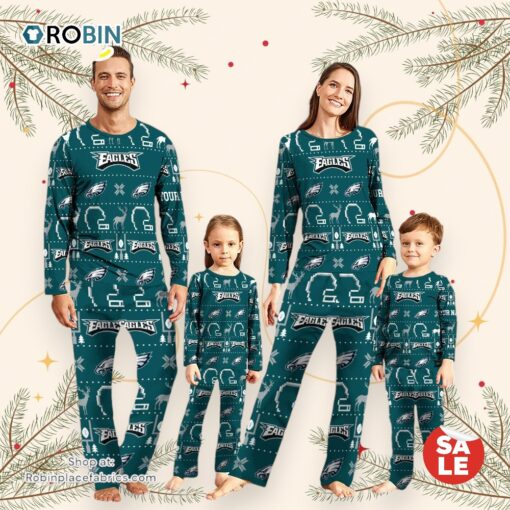 NFL Philadelphia Eagles Sport Pajamas Custom Your Name