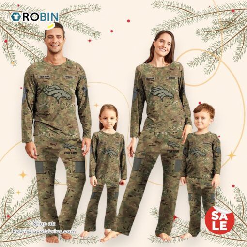 NFL Vetaran Day Cutsom Denver Broncos Sport Camo Uniform Pajamas