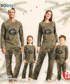 NFL Vetaran Day Cutsom Green Bay Packers Sport Camo Uniform Pajamas