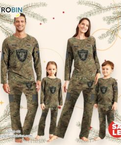 NFL Vetaran Day Cutsom Las Vegas Raiders Sport Camo Uniform Pajamas