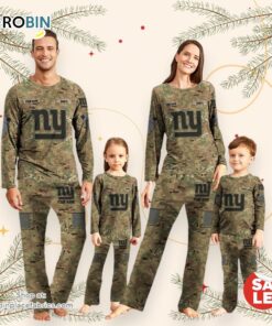 NFL Vetaran Day Cutsom New York Giants Sport Camo Uniform Pajamas