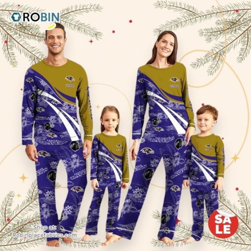 NFLBaltimore Ravens Pajamas Personalized Your Name Football Team Pajamas