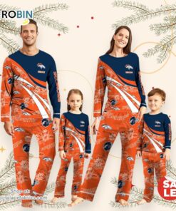 NFLDenver Broncos Pajamas Personalized Your Name Football Team Pajamas