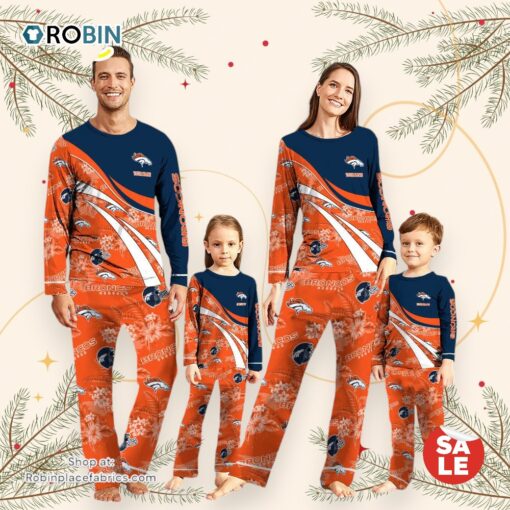 NFLDenver Broncos Pajamas Personalized Your Name Football Team Pajamas