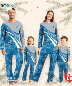 NFLDetroit Lions Pajamas Personalized Your Name Football Team Pajamas