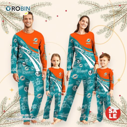 NFLMiami Dolphins Pajamas Personalized Your Name Football Team Pajamas