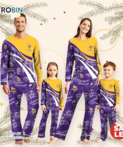 NFLMinnesota Vikings Pajamas Personalized Your Name Football Team Pajamas