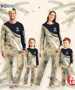 NFLNew Orleans Saints Pajamas Personalized Your Name Football Team Pajamas