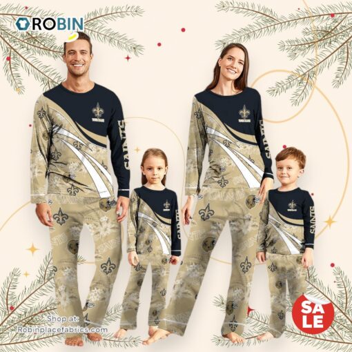 NFLNew Orleans Saints Pajamas Personalized Your Name Football Team Pajamas