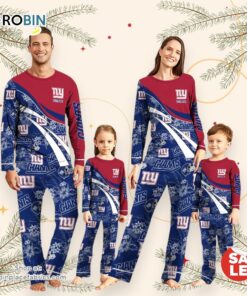 NFLNew York Giants Pajamas Personalized Your Name Football Team Pajamas