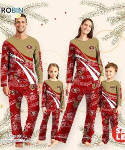 NFLSan Francisco 49ers Pajamas Personalized Your Name Football Team Pajamas