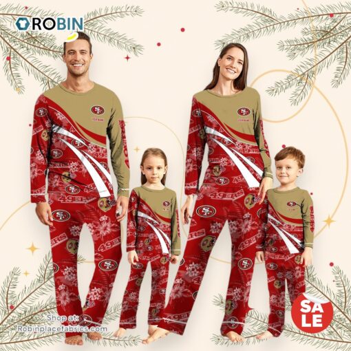 NFLSan Francisco 49ers Pajamas Personalized Your Name Football Team Pajamas