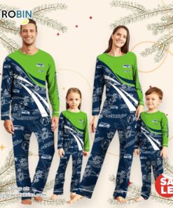 NFLSeattle Seahawks Pajamas Personalized Your Name Football Team Pajamas