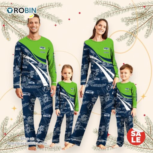 NFLSeattle Seahawks Pajamas Personalized Your Name Football Team Pajamas