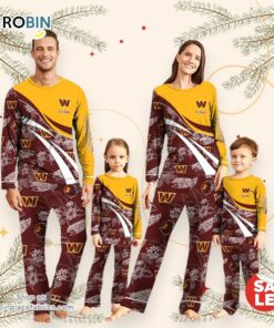 NFLWashington Commanders Pajamas Personalized Your Name Football Team Pajamas