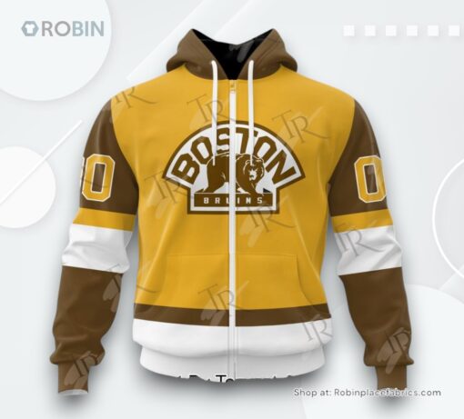 NHL Boston Bruins Special Colour Rush Design AOP Clothing (Hoodie, Sweatshirt, T Shirt)
