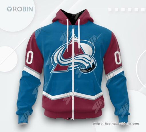 NHL Colorado Avalanche Special Colour Rush Design AOP Clothing (Hoodie, Sweatshirt, T Shirt)