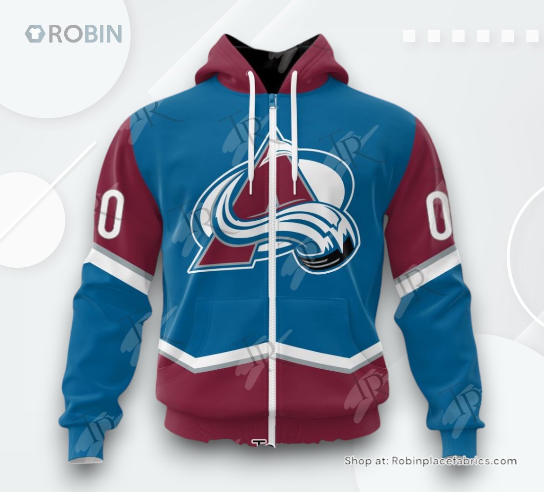 NHL Colorado Avalanche Special Colour Rush Design AOP Clothing (Hoodie, Sweatshirt, T Shirt) NHL Colorado Avalanche Special Colour Rush Design AOP Clothing (Hoodie, Sweatshirt, T Shirt)