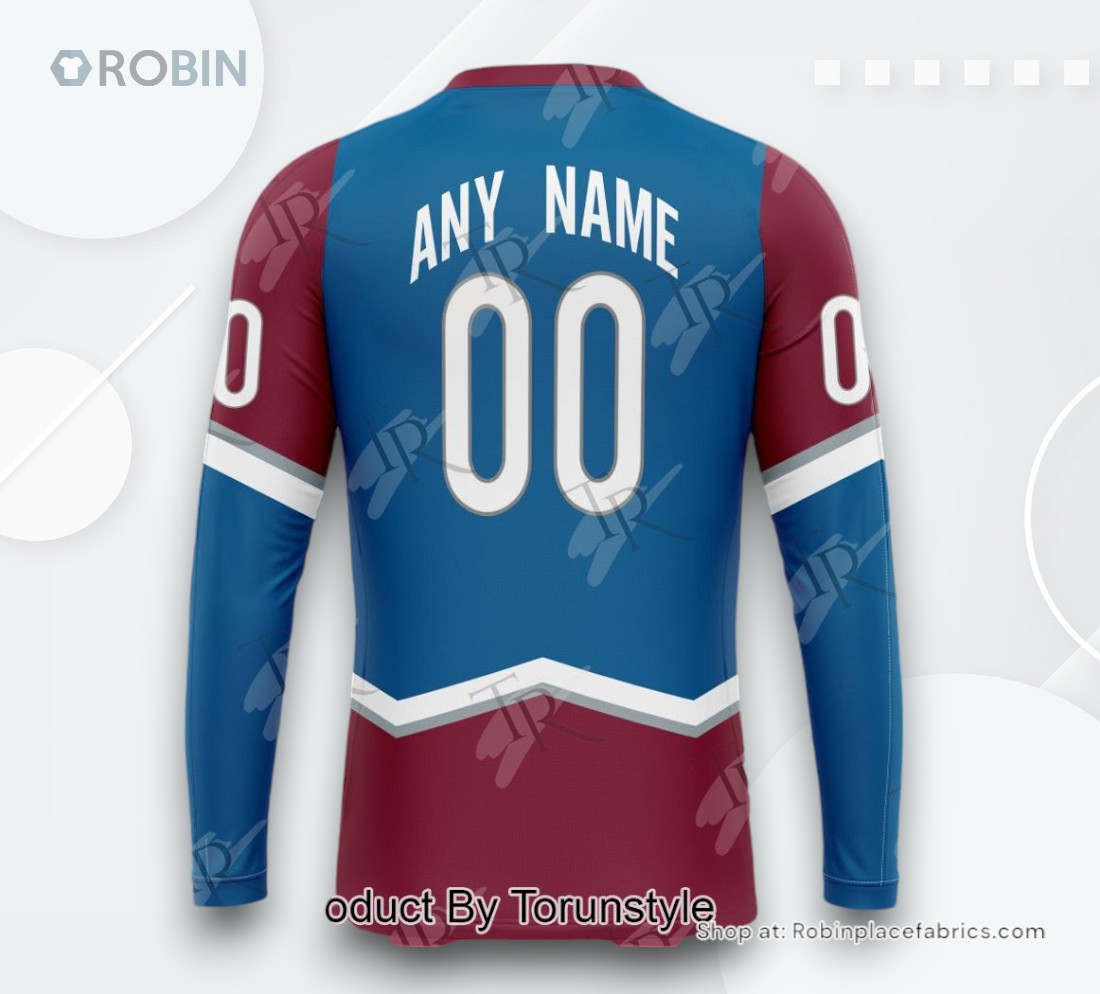 NHL Colorado Avalanche Special Colour Rush Design AOP Clothing (Hoodie, Sweatshirt, T Shirt) NHL Colorado Avalanche Special Colour Rush Design AOP Clothing (Hoodie, Sweatshirt, T Shirt)