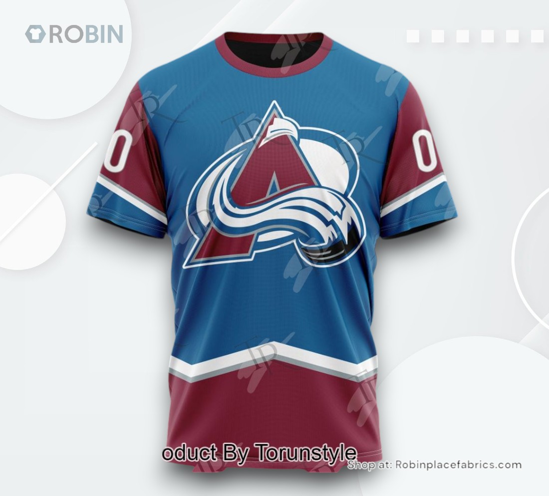 NHL Colorado Avalanche Special Colour Rush Design AOP Clothing (Hoodie, Sweatshirt, T Shirt) NHL Colorado Avalanche Special Colour Rush Design AOP Clothing (Hoodie, Sweatshirt, T Shirt)