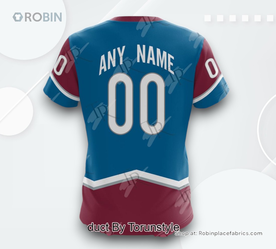 NHL Colorado Avalanche Special Colour Rush Design AOP Clothing (Hoodie, Sweatshirt, T Shirt) NHL Colorado Avalanche Special Colour Rush Design AOP Clothing (Hoodie, Sweatshirt, T Shirt)