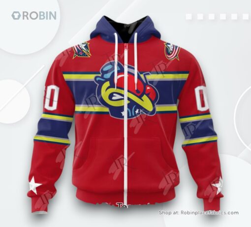 NHL Columbus Blue Jackets Special Colour Rush Design AOP Clothing (Hoodie, Sweatshirt, T Shirt)