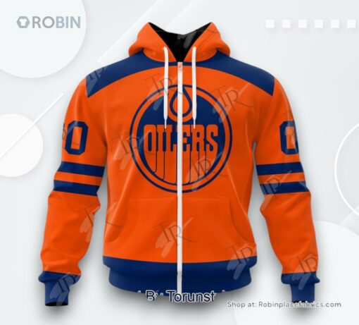 NHL Edmonton Oilers Special Colour Rush Design AOP Clothing (Hoodie, Sweatshirt, T Shirt)