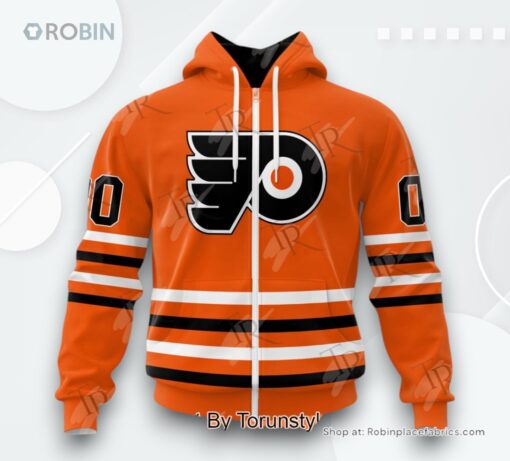 NHL Philadelphia Flyers Special Colour Rush Design AOP Clothing (Hoodie, Sweatshirt, T Shirt)