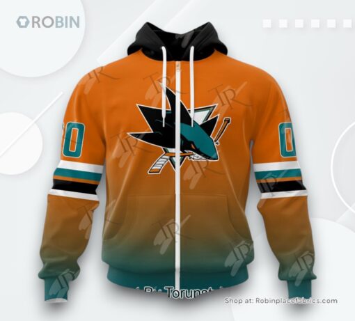 NHL San Jose Sharks Special Colour Rush Design AOP Clothing (Hoodie, Sweatshirt, T Shirt)