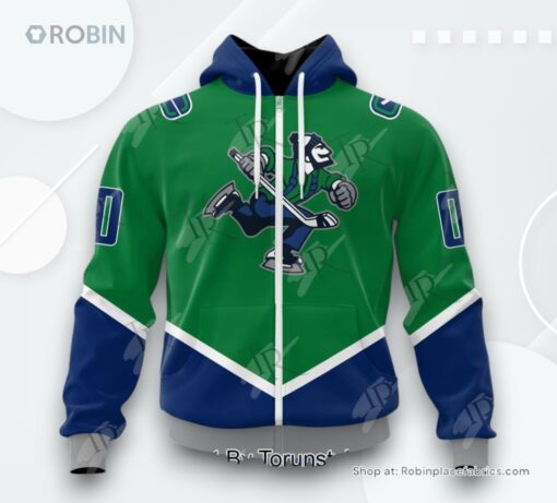 NHL Vancouver Canucks Special Colour Rush Design AOP Clothing (Hoodie, Sweatshirt, T Shirt)