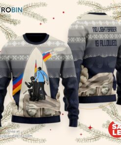 No Lightsaber Allowed   Ugly Christmas Sweater, Star Wars Christmas Sweater