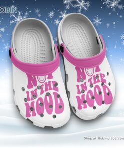 Not In The Mood 3D Printed Crocs Clogs Shoes