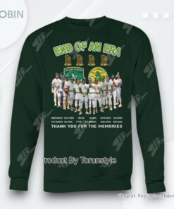 Oakland End Of An Era Thank You For The Memories T Shirt