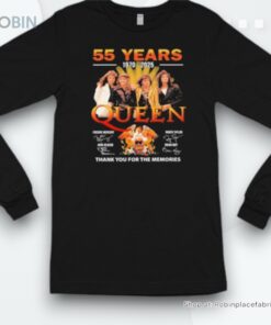 Official 55 Years 190 2025 Queen Band Thank You For The Memories Shirt Official 55 Years 190 2025 Queen Band Thank You For The Memories Shirt